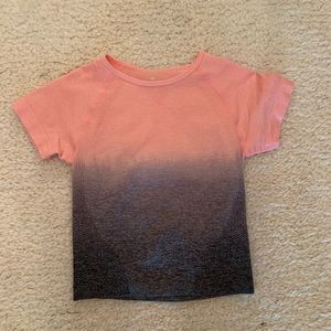 Pink and gray crop top
